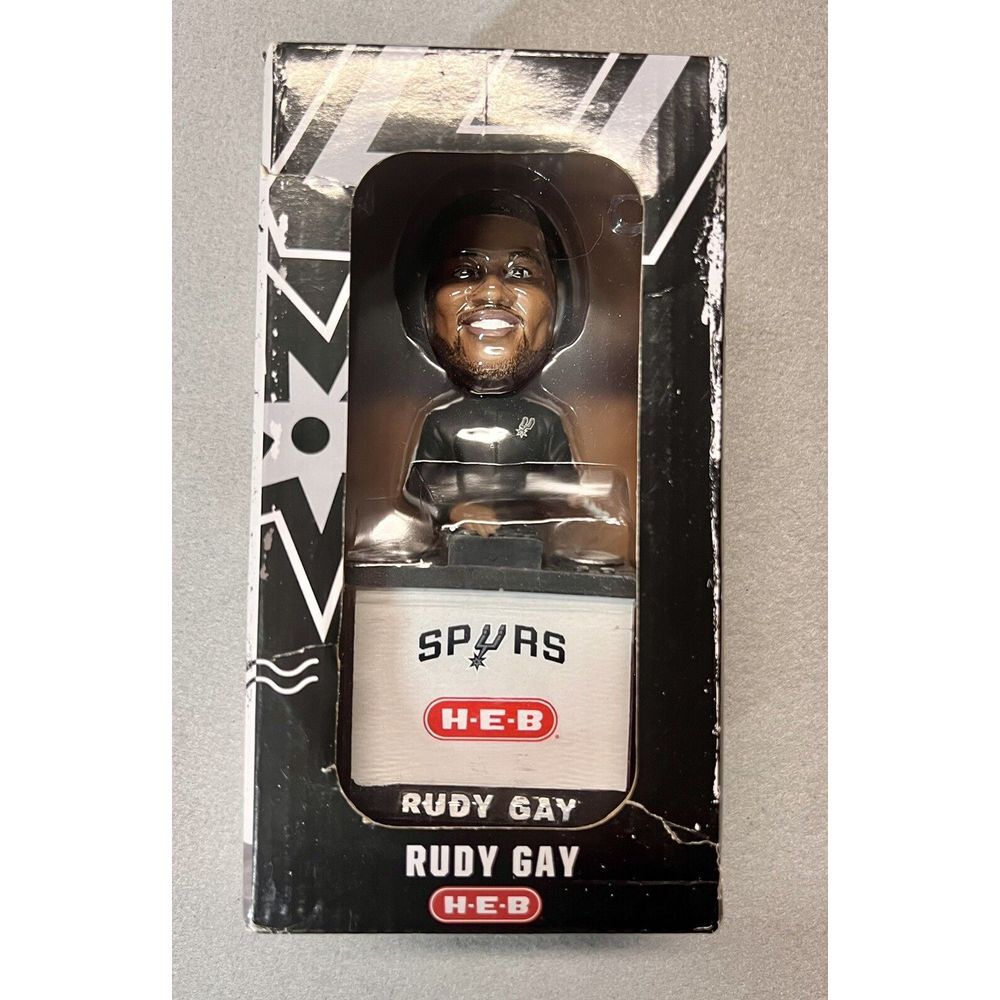 Rudy‎ Gay San Antonio Spurs Bobble Head NIB Limited Edition HEB